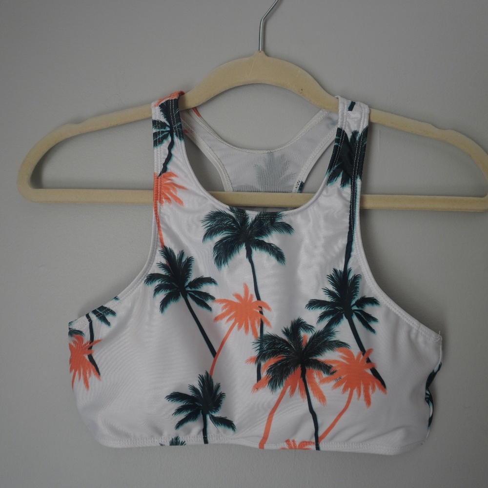 palm tree bikini top